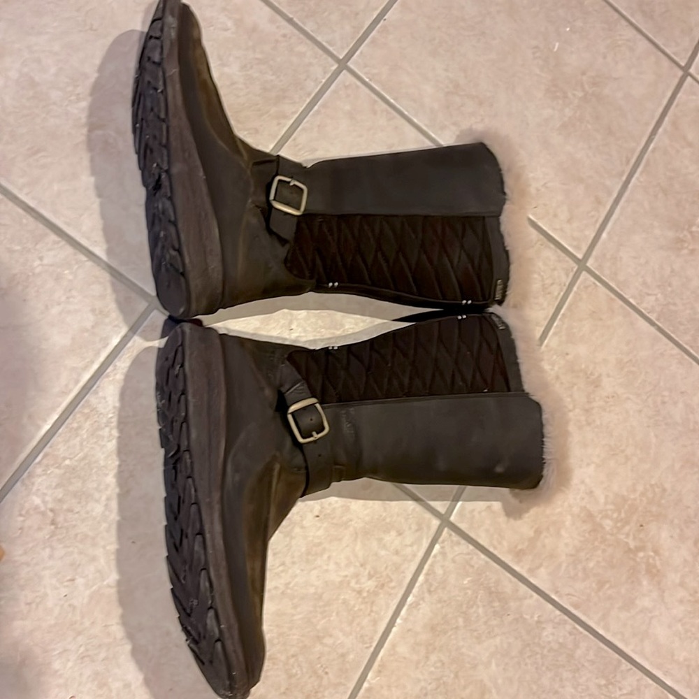 Women’s Chocolate Brown Mid Height Merrill Select Dry Fur Top Boots
